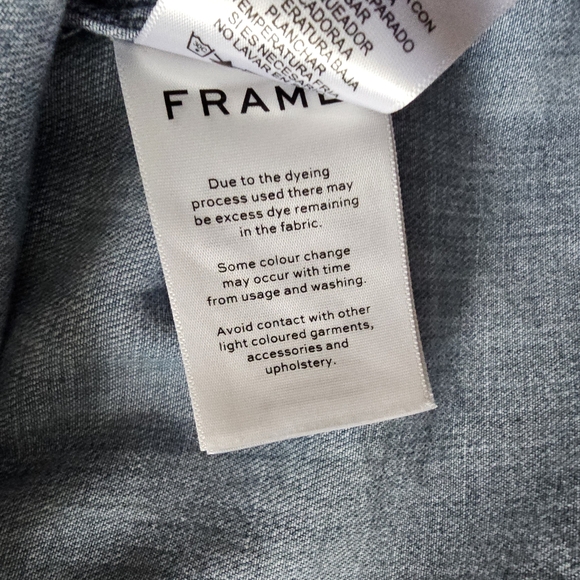 Frame Denim - Puff sleeve denim Voluminous top Size Medium. Excellent condition - Picture 8 of 10